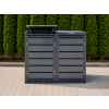 ZABUDOWA ŚMIETNIKOWA 2x120L kolor GRAFIT
